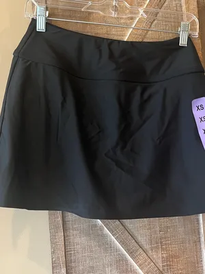 Hurley Skort Black Solid Swim Athletic Tennis Golf Activewear New Women’s XS thumbnail 11