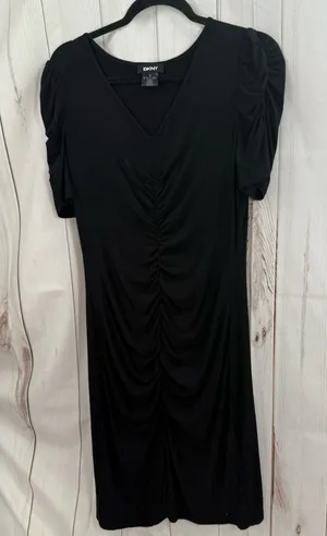 DKNY Women’s Medium Black Dress Midi thumbnail 1