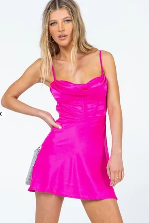 Princess Polly SPOTLIGHT MINI DRESS PINK thumbnail 1