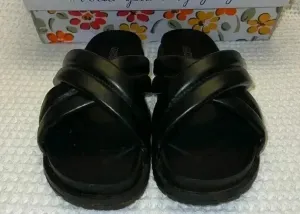 Muk Luks Women’s Tidal Wave Sandals Bkack Black Size 10 thumbnail 1