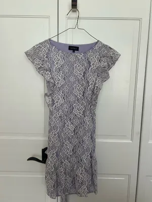 Majorelle Purple Lace Mini Dress thumbnail 2