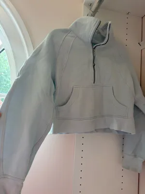 Light blue Lululemon Scuba Hoodie Half-Zip thumbnail 5