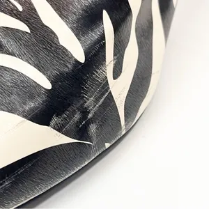 ASOS Designs Faux Leather Zebra Print Side Zip Chunky Heel Chelsea Boots Size 6 thumbnail 10
