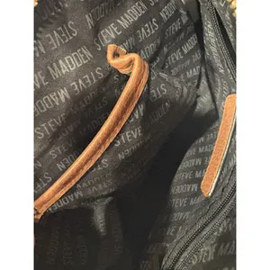 Steve Madden Handbag Bmarilyn Cognac Stamped Logo Gold Hardware thumbnail 5