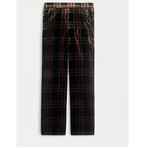 J.Crew Tartan Plaid Velvet Ankle‎ Pants Holiday Career Size 4 thumbnail 12