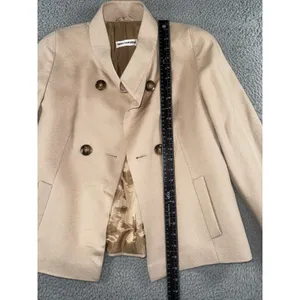 Trixi Schober Jacket Women 4 Double Breasted New‎ Wool Angora Old Money Chic thumbnail 8