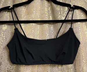 Urban Outfitters Black Out From Under Spaghetti Strap Unlined Bralette Small thumbnail 1
