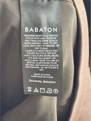 Aritzia Babaton Conan Pant Coffee Bean Brown Slim Straight Trousers Size 4 thumbnail 13