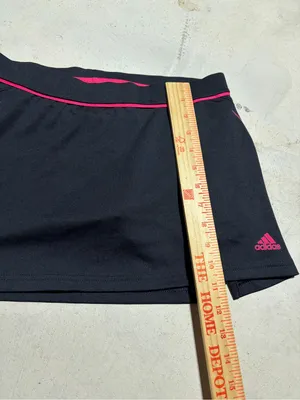 adidas Black athletic tennis Skort with Pink Accents small thumbnail 3