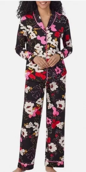 Room Service Floral Pajama Set xs pants long sleeve thumbnail 1