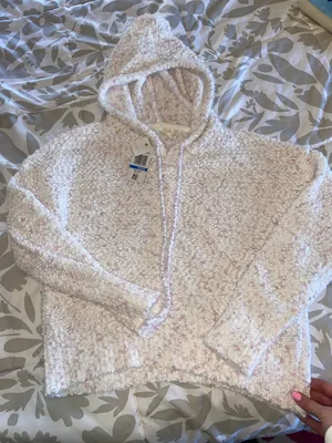 Cozy Pink Cropped Sweater thumbnail 1