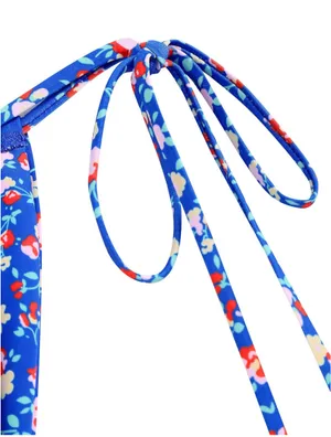 Blue floral bikini Size 4 thumbnail 4