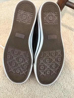 Black Sequined High-Top Sneakers with White Laces thumbnail 6