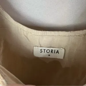 Boutique Storia Beige Champagne Leopard Print Overall Mini Dress M thumbnail 5