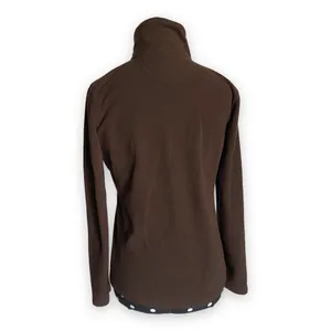 Gap Womens Pullover Size XS Outlet Solid Brown Fleece‎ Quarter Zip Lightweight thumbnail 2
