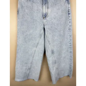 Abercrombie & Fitch Ultra High Rise Crop Wide Leg Jeans Women’s 0R/25 Frayed Hem thumbnail 2