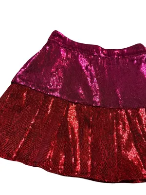✨ Queen of Sparkles Two Tone Sequin Mini Skirt Size Small ✨ thumbnail 3