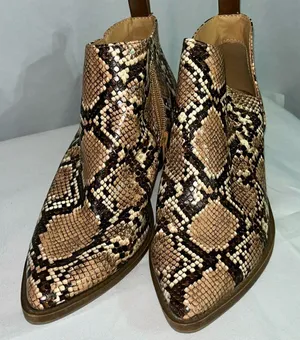 Time & True faux snake skin ankle boots. In new shape, very soft 7.5 thumbnail 1