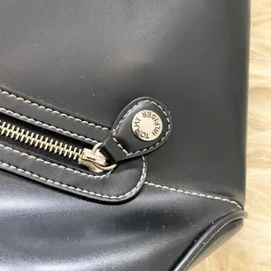 Vintage Y2K Tommy Hilfiger Black Silver Accent Stitching Hobo Shoulder bag thumbnail 4