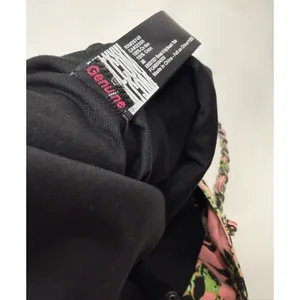 Volcom 2000s Pink Green Floral Large Tote Bag‎ Chain Handles Hobo Beach Casual thumbnail 8