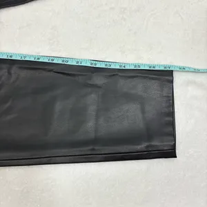 Zara Black Faux Leather High Rise Ankle Pants‎ Women's size US 4 thumbnail 8