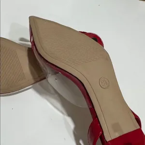 A New Day Red and Clear Heart Heels NWOT thumbnail 6