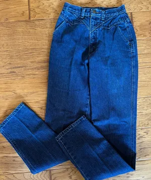 Vintage 90s Roper Jeans Women’s 5x33 High Waisted Cowgirl Western USA Pleated thumbnail 1