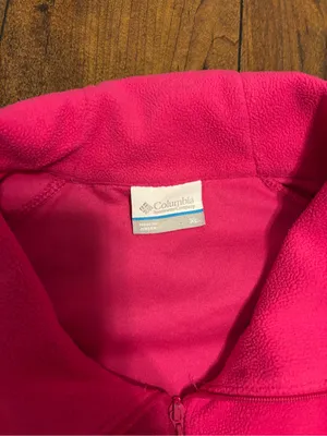 Columbia Women's Bright Pink Quarter-Zip Fleece Pullover thumbnail 4