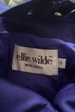 Ellie Wilde by Mon Cheri ROYAL BLUE/MULTI Homecoming Prom Dress thumbnail 5