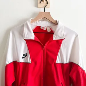 Vintage Nike Red Tracksuit Jacket Size M thumbnail 5