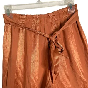 Victoria's Secret Satin Pajama Wide Leg Pants Set Size XS M Striped Loungewear thumbnail 5