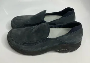 Merrell‎ Treviso Moc navy blue slip on shoes loafers size 6.5 thumbnail 1