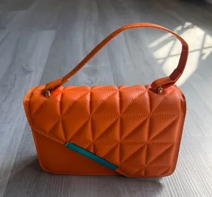 Modern Orange Padded Clutch/Shoulder Bag — NEW thumbnail 1