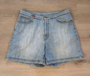 Vintage Y2K Polo by Ralph Lauren Light Wash Denim Shorts Western Retro thumbnail 1