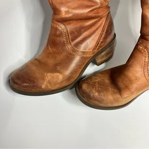 Teva Foxy Tall leather boots cognac leather size 6.5‎ thumbnail 3