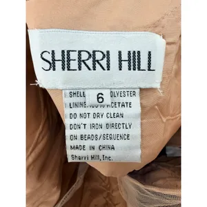 Sherri Hill Royal Blue Floral Embroidered Illusion Gown Size 6 Prom Formal Dress thumbnail 6