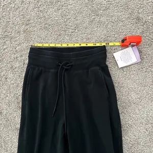 JoyLab Black Drawstring Joggers with Tapered Cuffs thumbnail 3