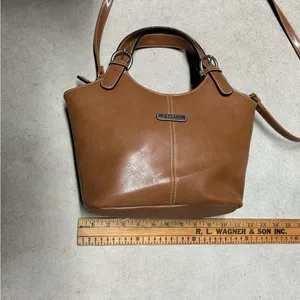 Rosetti Light Brown Camel Vinyl Handbag with Strap & Wallet thumbnail 11