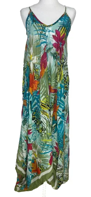 Rebecca Donde Women's Harem Wide Leg Jumper/Cover-Up OSFM Tropical Resort Beach‎ thumbnail 1