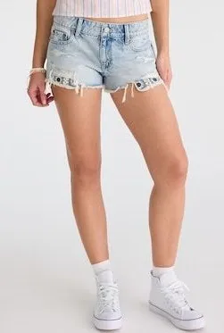 Aeropostale Shorts 2.5” low rise crochet pockets thumbnail 1