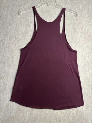 OBEY Giant Graphic Sugar Skull Tank Top Women’s Large Maroon Racerback USA thumbnail 4