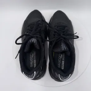 Saucony Omni Walker Triple Black Athletic Leather Sneakers Women's Size 8.5 thumbnail 5