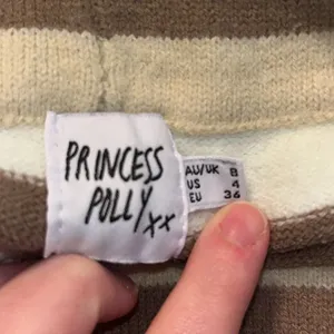 Princess Polly Women’s Isla halter top and shorts set in brown summer stripes thumbnail 4