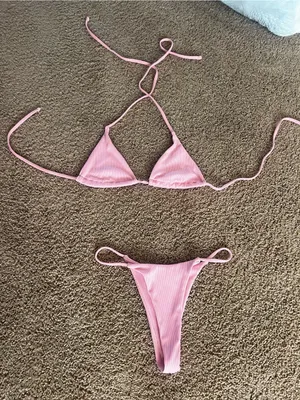 Pink Bikini Set Size M thumbnail 1