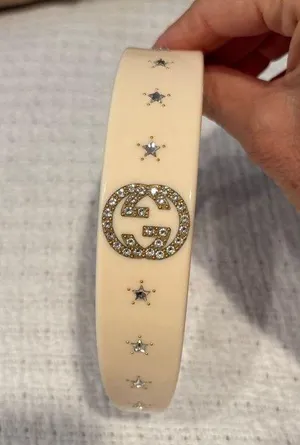 Gucci Cream Hairband with Silver Accents thumbnail 1