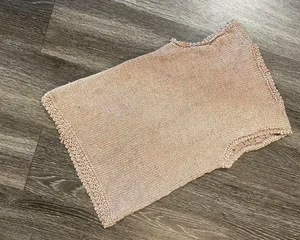 ZARA gold knit tank top thumbnail 3