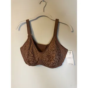 Chantelle NORAH 38DDD SEAMLESS COMFORT Super Soft BRA Brown Underwire 13F1 $88 thumbnail 3