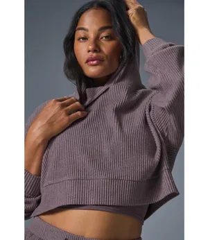 Alo Yoga Muse Hoodie Raisinette Heather M thumbnail 12
