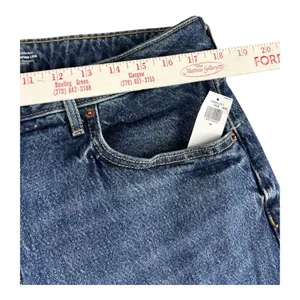Old Navy Sky-Hi Wide Leg Extra High Rise Jeans Medium Wash Blue Size 16 NWT Boho thumbnail 4