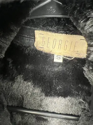 GEORGIE" black soft faux-fur metallic faux fur jacket hoodie Moto jacket thumbnail 10